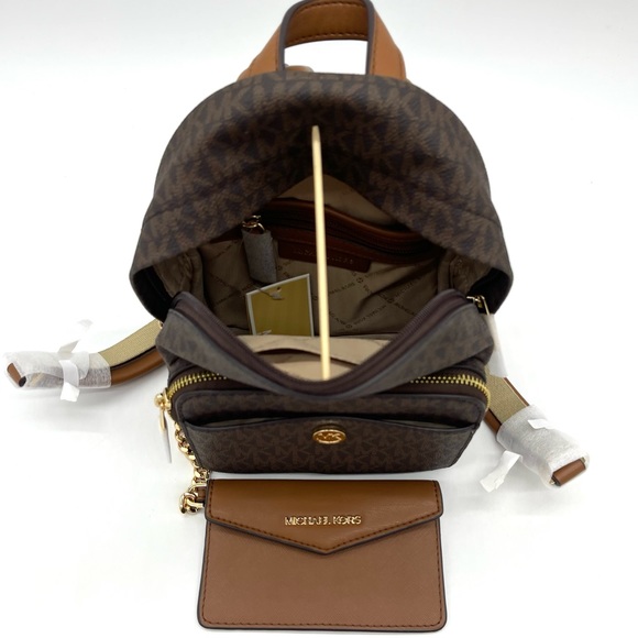 Michael Kors Maisie 2 in 1 Xsmall Backpack Brown - Picture 9 of 10